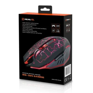 Миша REAL-EL RM-505 Black USB, EL123200018 UA