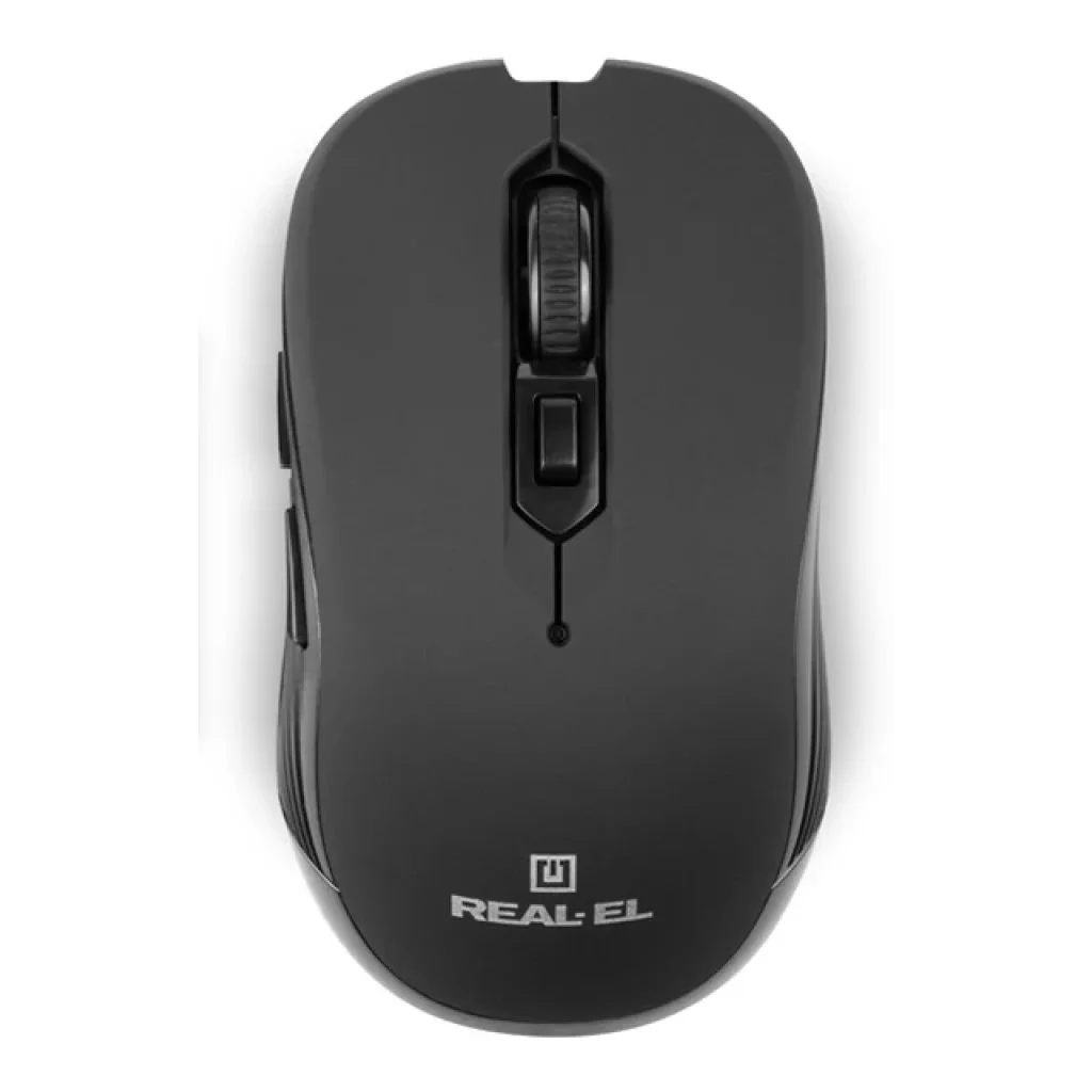 Миша бездротова REAL-EL RM-330 Black USB, EL123200035 UA