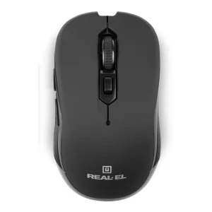 Мышь беспроводная REAL-EL RM-330 Black USB, EL123200035 UA