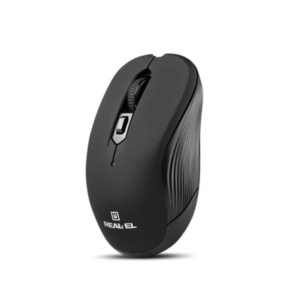 Миша бездротова REAL-EL RM-330 Black USB, EL123200035 UA