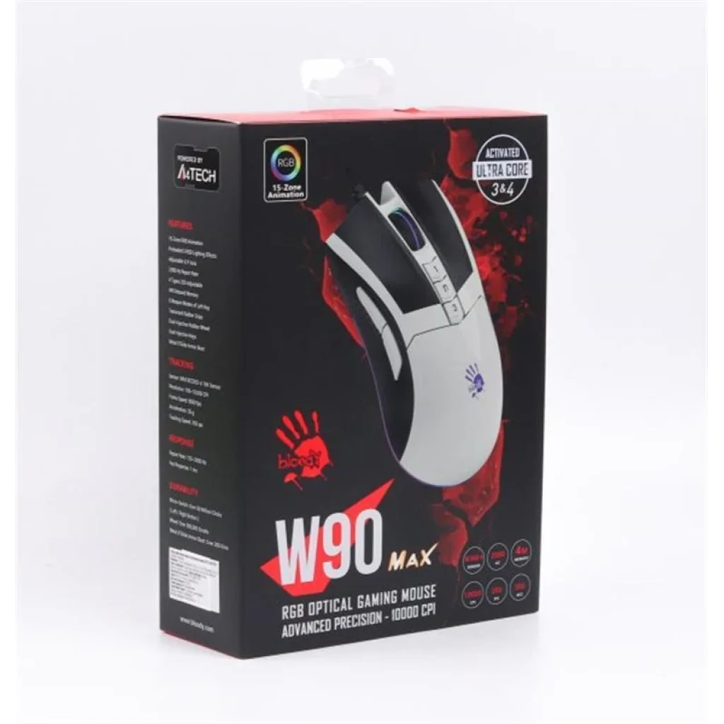 Миша A4Tech Bloody W90 Max Panda White, W90 Max Bloody (Panda White) UA