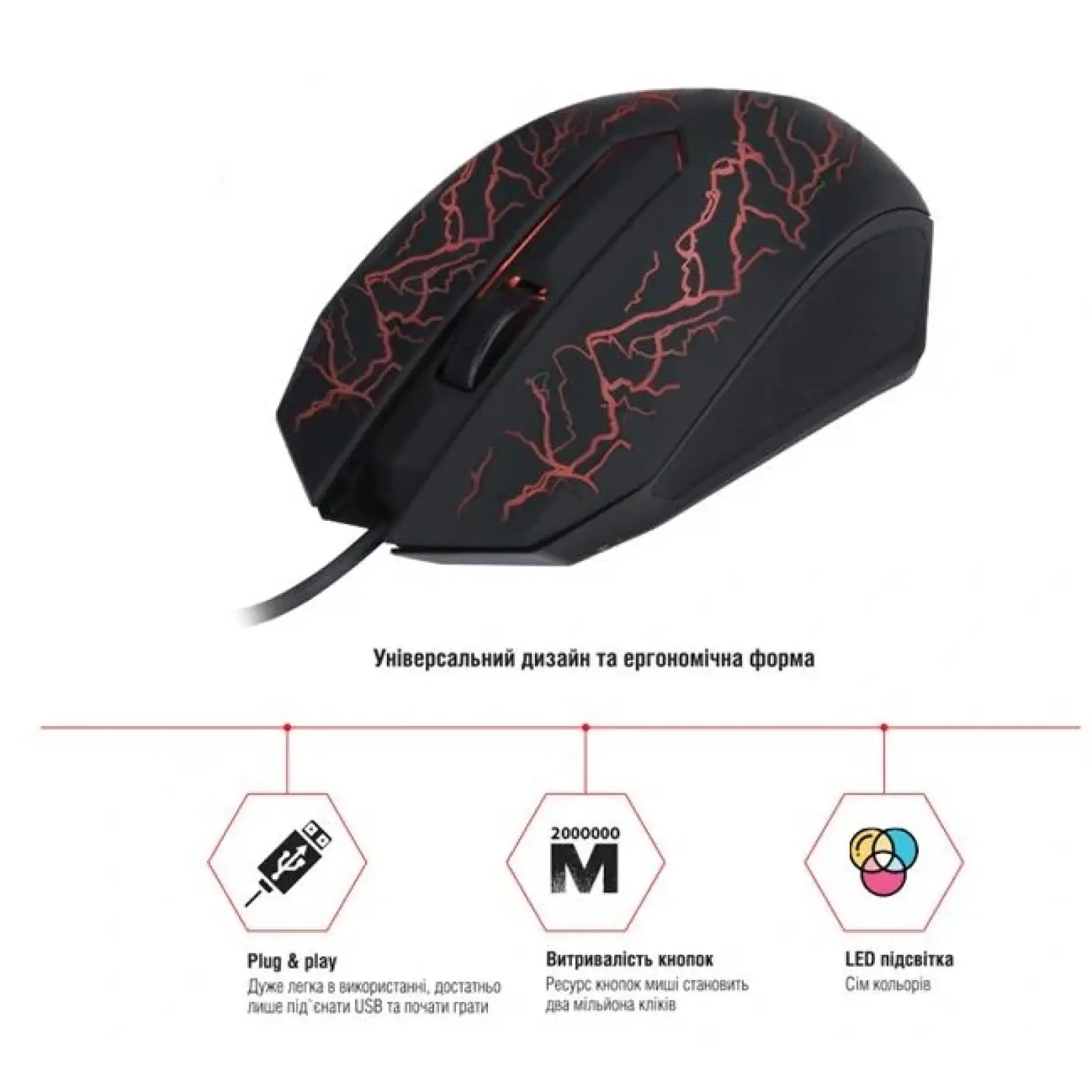 Мышь Piko FX32 (1283126489549) Black USB UA