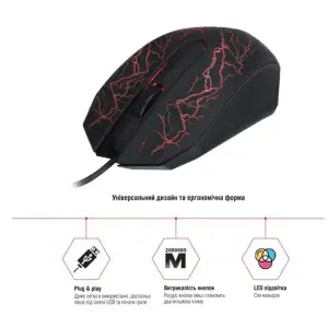 Мышь Piko FX32 (1283126489549) Black USB UA