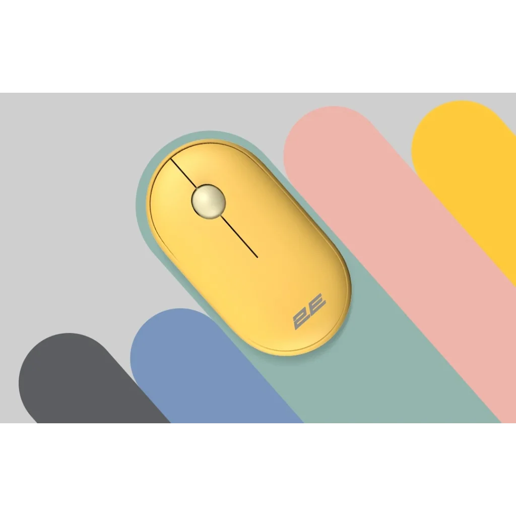 Мышь беспроводная 2E MF300 Silent WL BT Sunny yellow (2E-MF300WYW) UA