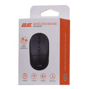 Мышь беспроводная 2E MF218 Silent WL BT Black (2E-MF218WBK) USB UA