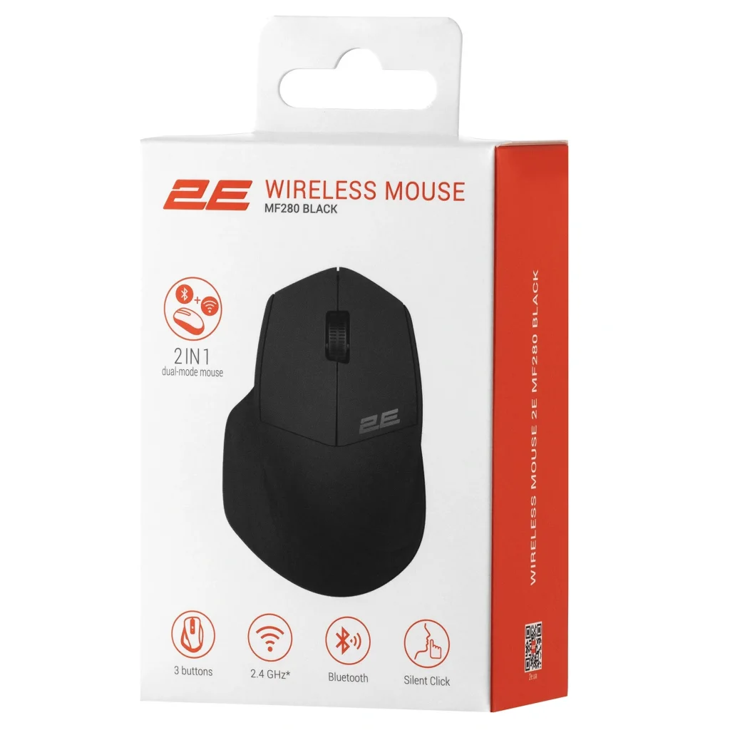 Миша бездротова 2E MF280 Silent Black (2E-MF280WBK) UA