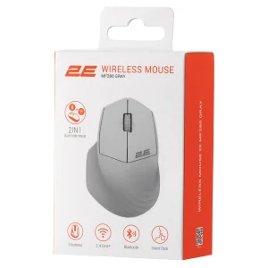 Мышь беспроводная 2E MF280 Silent Gray (2E-MF280WGR) UA