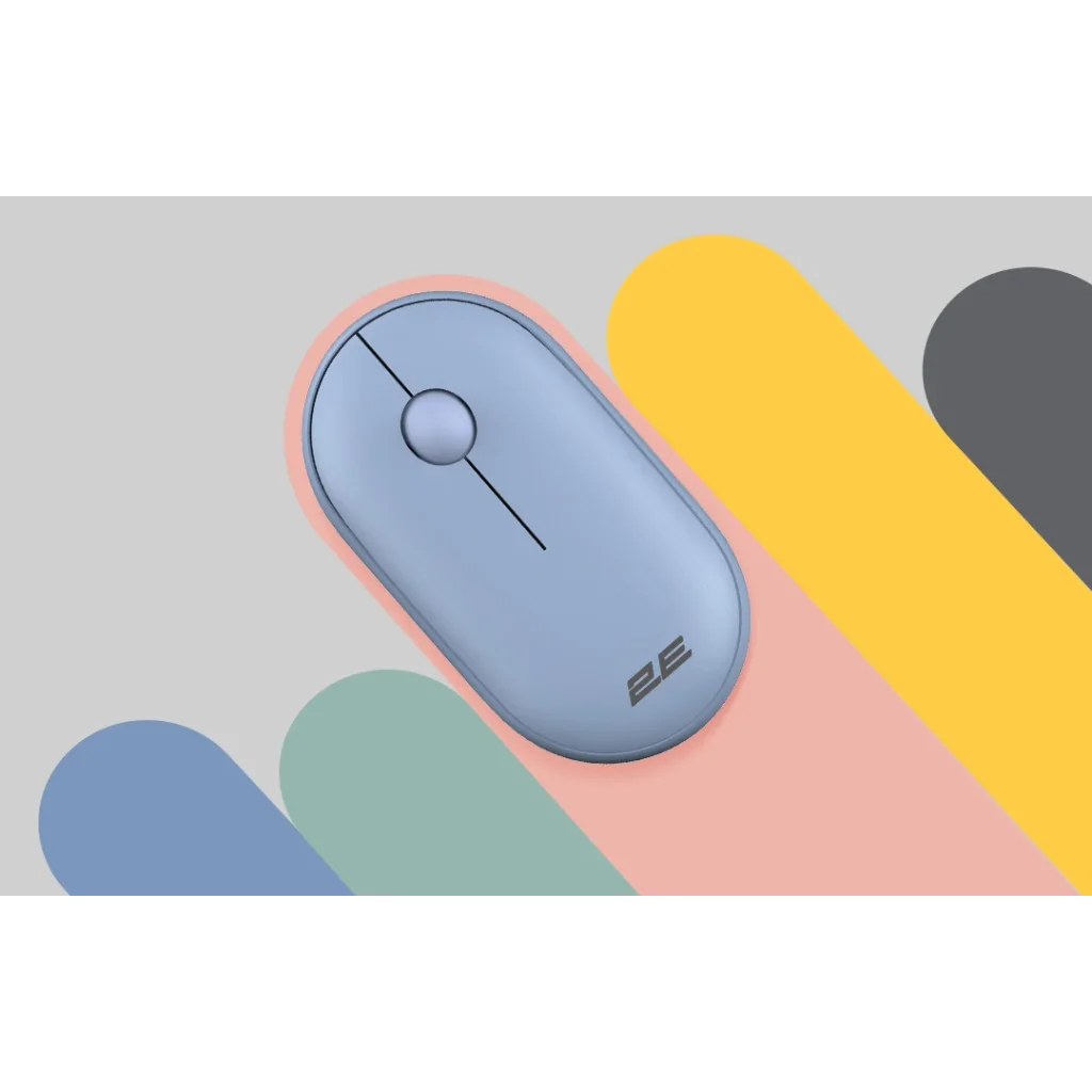 Мышь беспроводная 2E MF300 Silent WL BT Stone blue (2E-MF300WBL) USB UA
