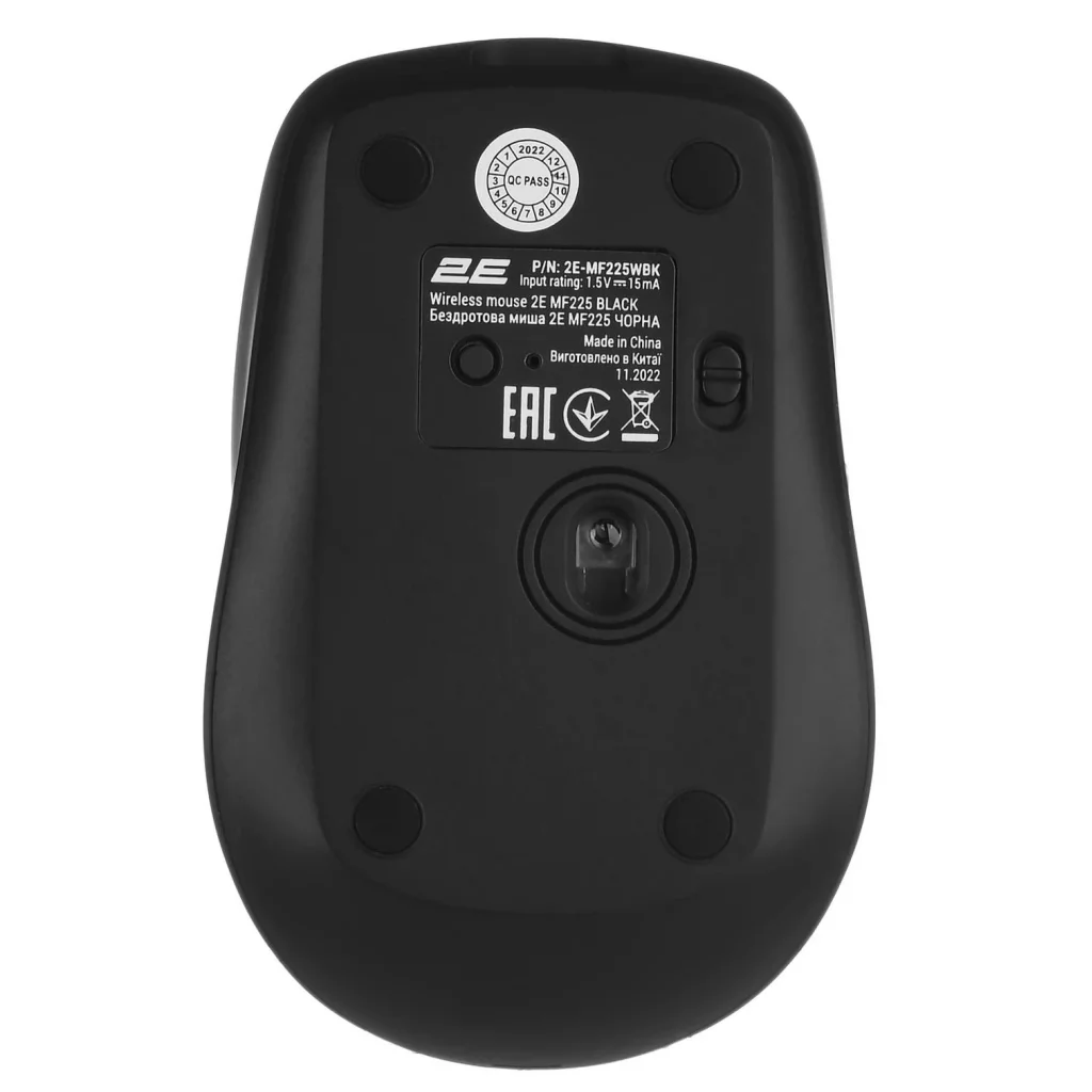 Миша бездротова 2E MF225 Silent WL BT Black (2E-MF225WBK) USB UA