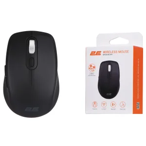 Миша бездротова 2E MF225 Silent WL BT Black (2E-MF225WBK) USB UA