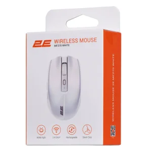 Мышь беспроводная 2E MF270 Silent Rechargeable WL White (2E-MF270WWH) UA