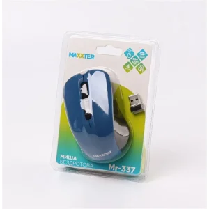 Миша бездротова Maxxter Mr-337-Bl Blue UA