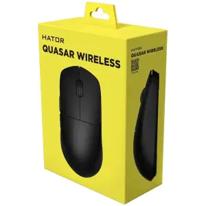 Миша Hator Quasar Wireless Black (HTM-420) USB UA