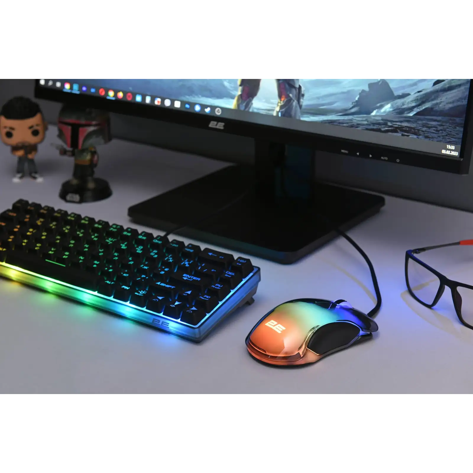 Миша 2E Gaming MG345 RGB Transparent (2E-MG345TR) UA