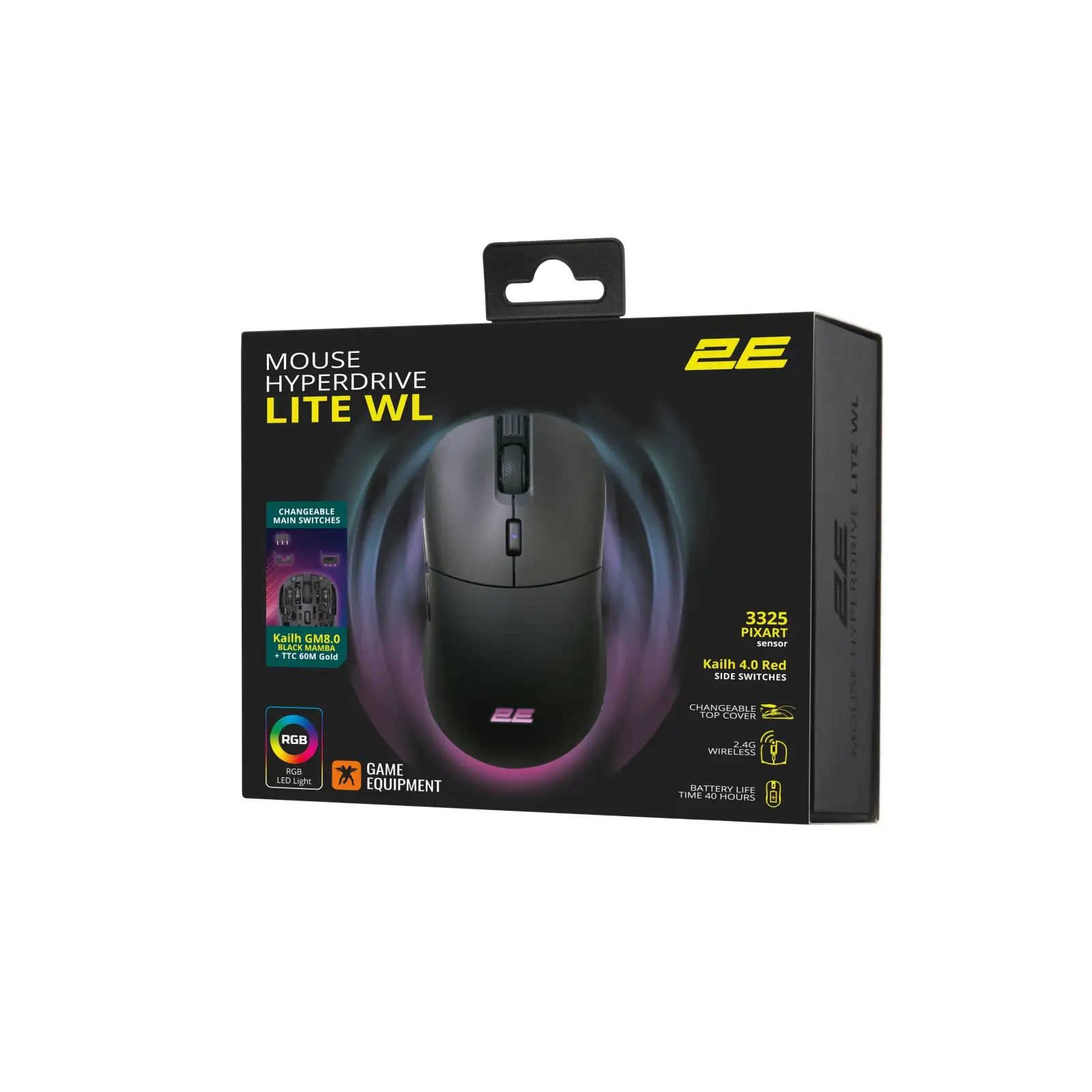 Миша бездротова 2E Gaming HyperDrive Lite WL Black (2E-MGHDL-WL-BK) UA