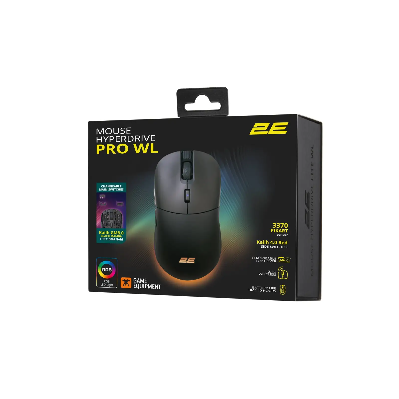 Мышь беспроводная 2E Gaming HyperDrive Pro WL Black (2E-MGHDPR-WL-BK) UA