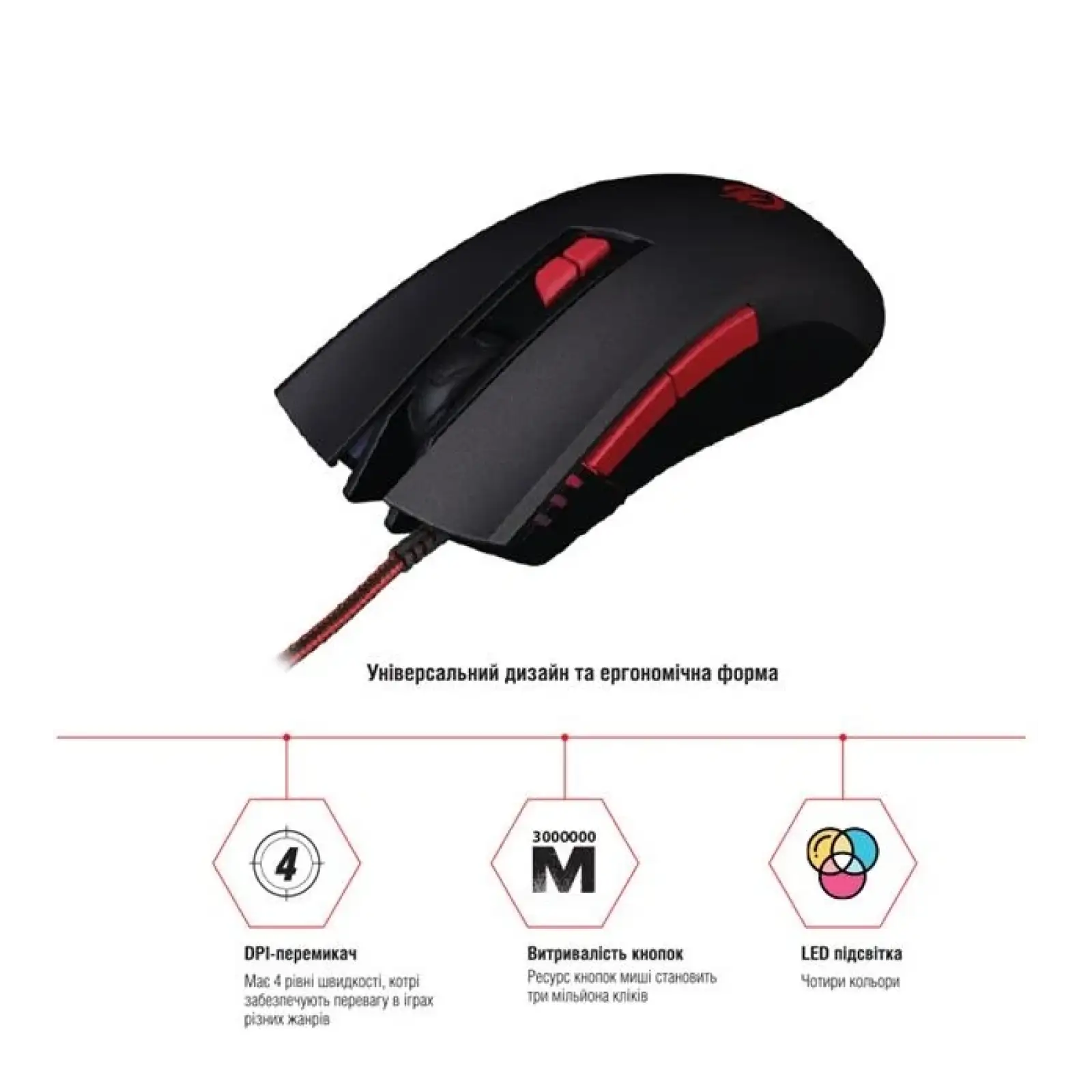 Мышь Piko FX72 (1283126489501) Black USB UA
