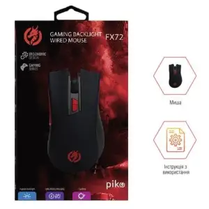 Мышь Piko FX72 (1283126489501) Black USB UA