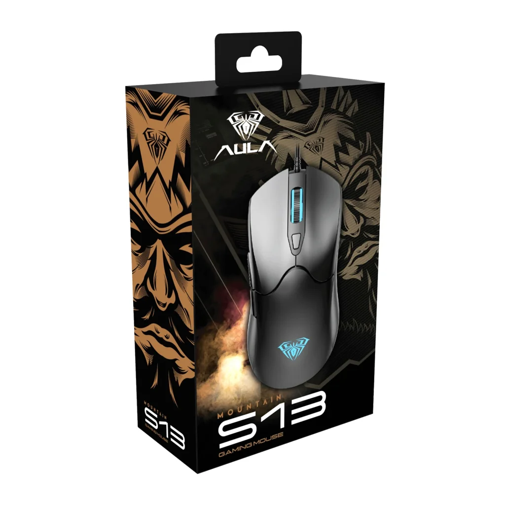 Мышь Aula S13 Wired gaming mouse with 6 keys Black (6948391213095) UA
