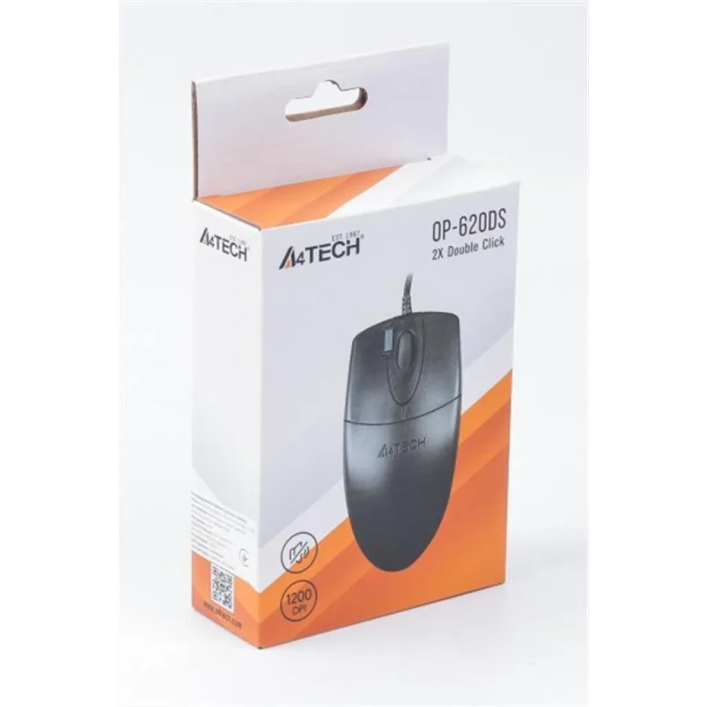 Миша A4Tech OP-620DS Black USB, OP-620DS USB (Black) UA