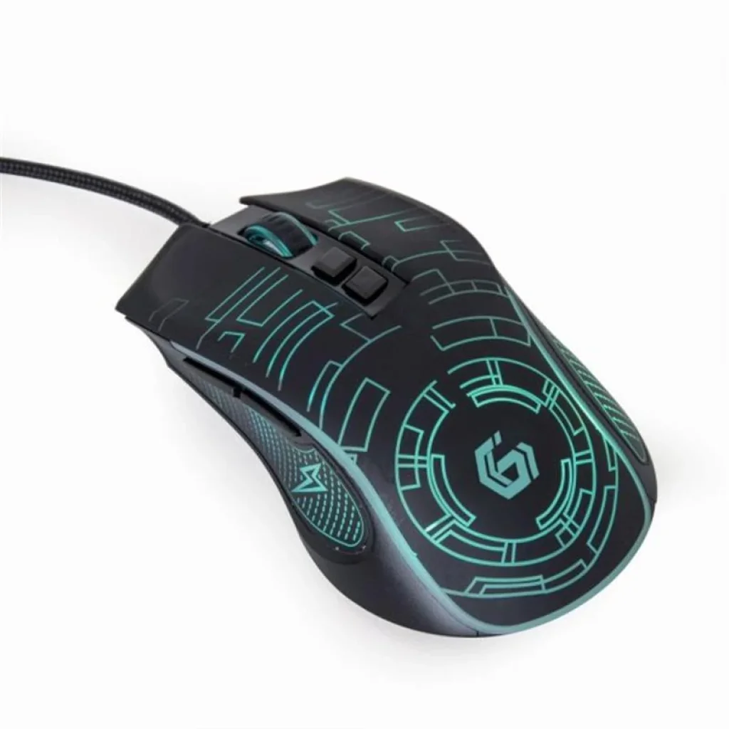 Миша Gembird MUSG-RGB-01 Black UA