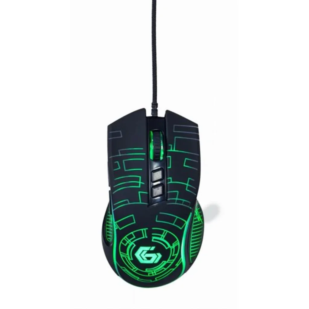 Миша Gembird MUSG-RGB-01 Black UA