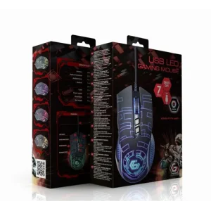 Миша Gembird MUSG-RGB-01 Black UA