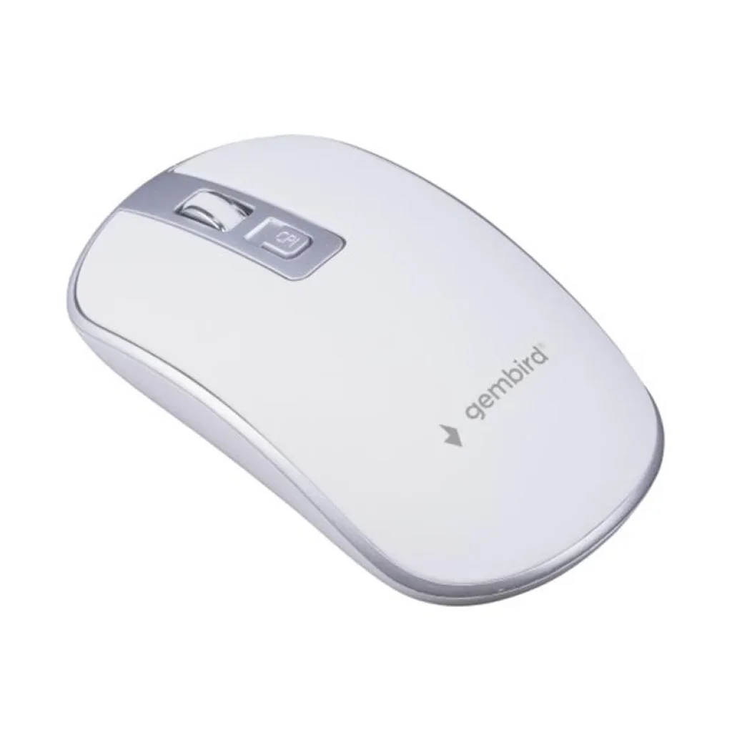 Мышь беспроводная Gembird MUSW-4B-06-WS White/Silver UA