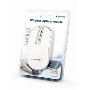 Мышь беспроводная Gembird MUSW-4B-06-WS White/Silver UA