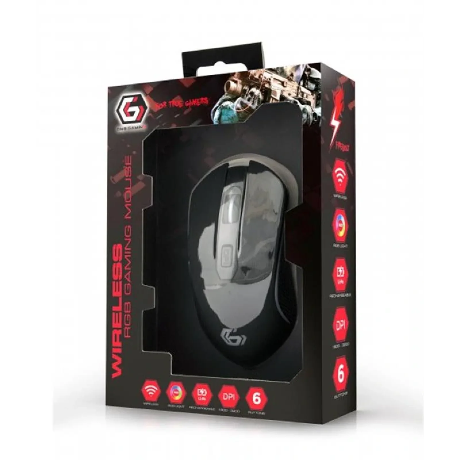 Миша беспроводная Gembird MUSGW-6BL-01 Black UA