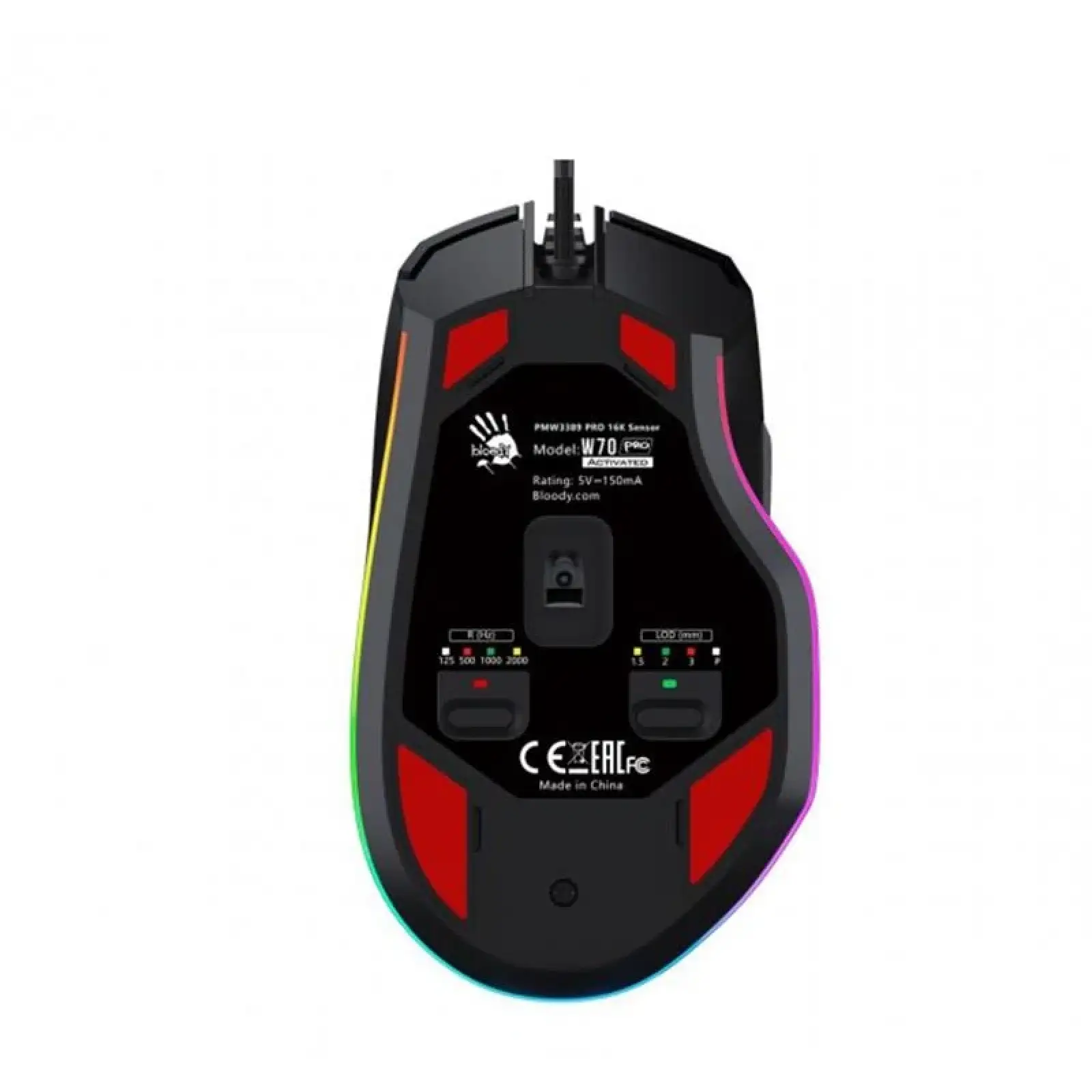 Миша Bloody W70 Pro Stone Black UA