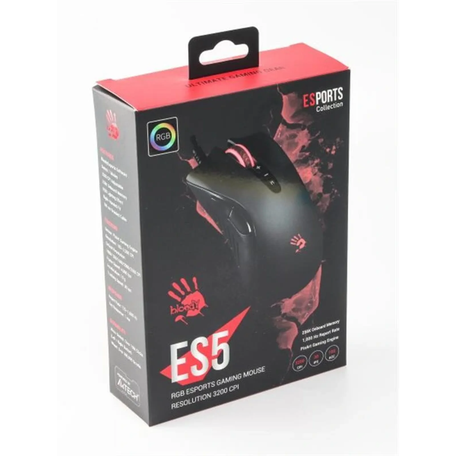 Мышь A4Tech ES5 Bloody Stone Black, ES5 Bloody (Stone black) UA
