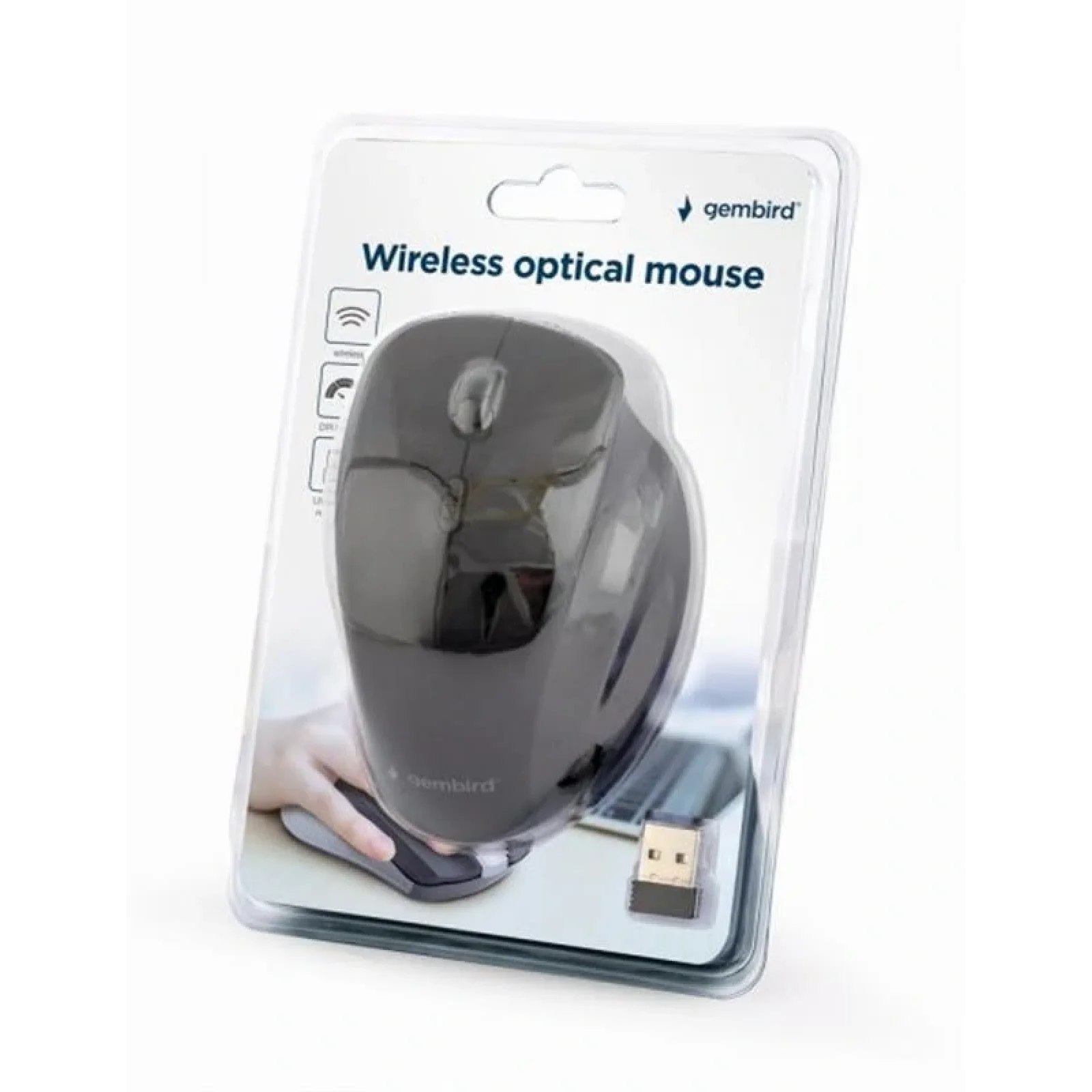 Мышь беспроводная Gembird MUSW-6B-02 Black UA