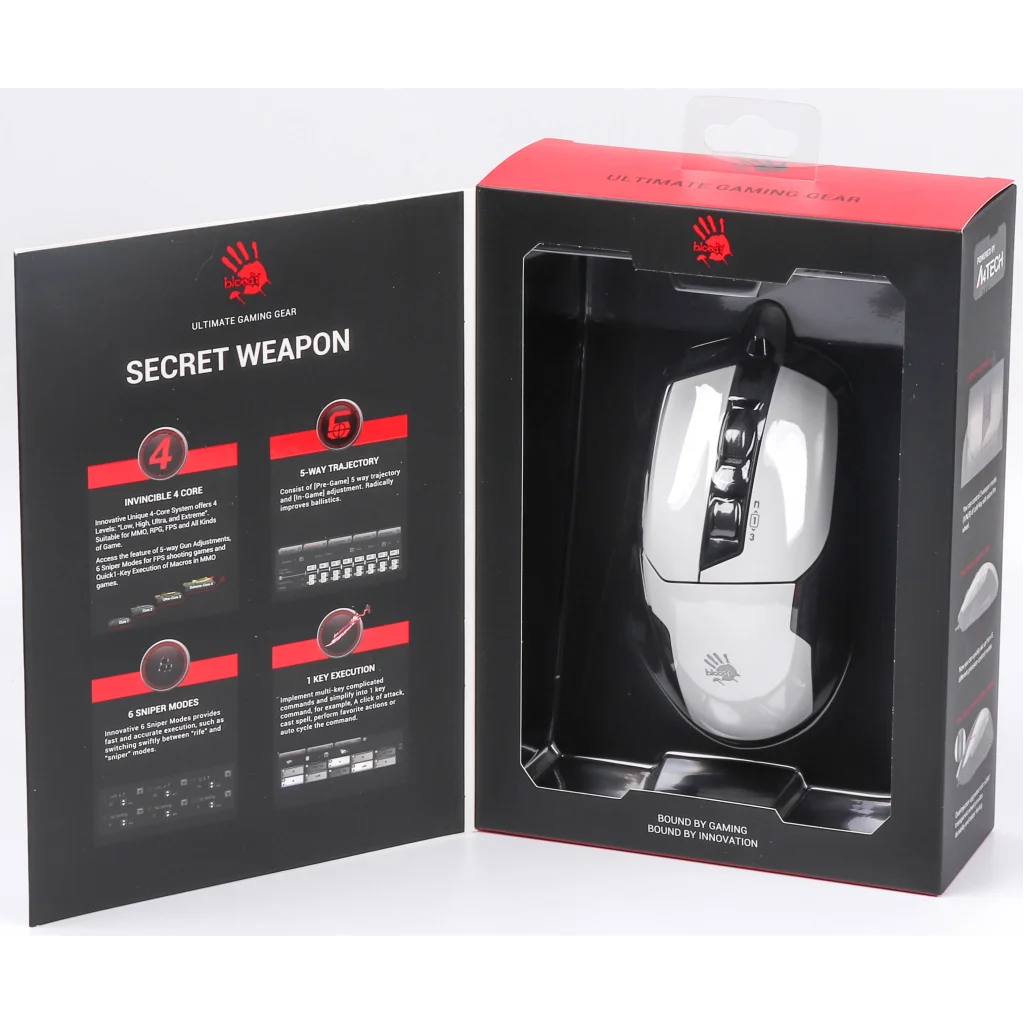 Миша A4Tech Bloody W70 Max Panda White, W70 Max Bloody (Panda White) UA