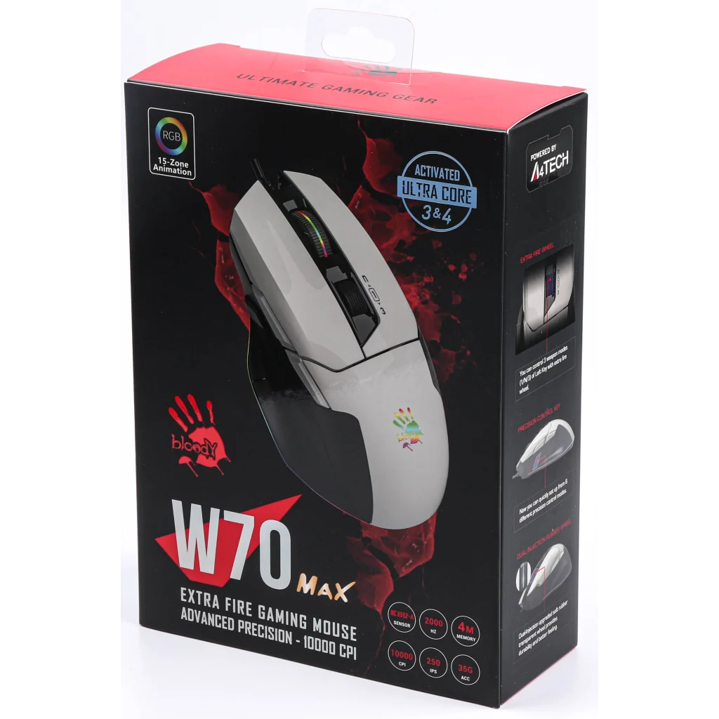 Миша A4Tech Bloody W70 Max Panda White, W70 Max Bloody (Panda White) UA