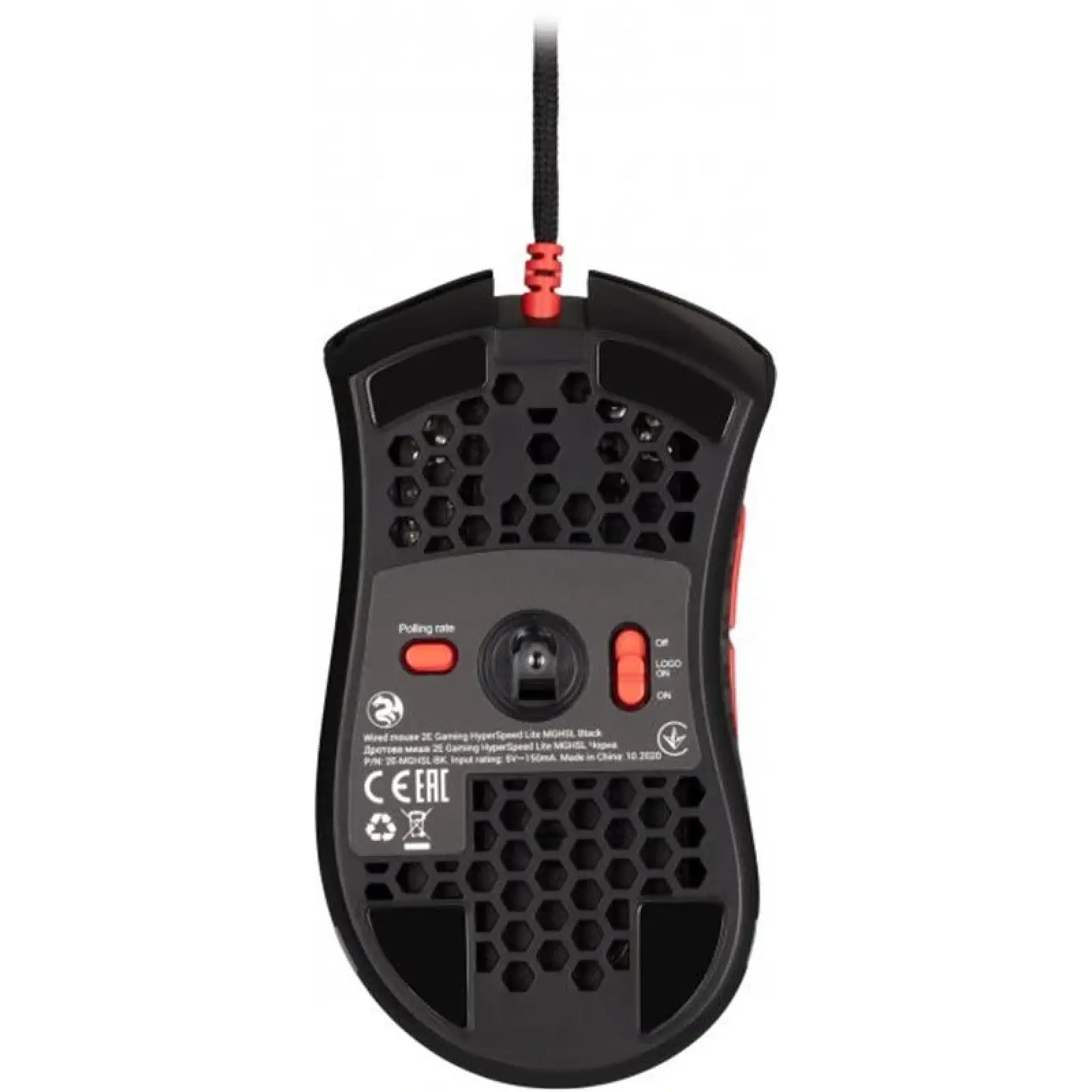 Миша 2E Gaming HyperSpeed Lite RGB Black (2E-MGHSL-BK) UA