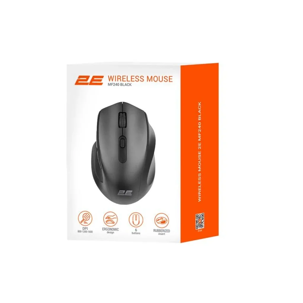Миша бездротова 2E MF240 Silent WL Black (2E-MF240WB) UA