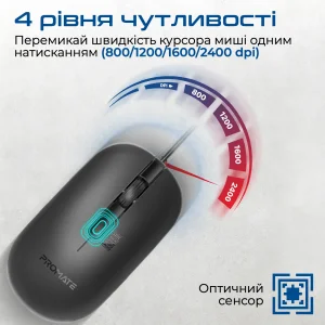 Мышь Promate CM-2400 Black UA