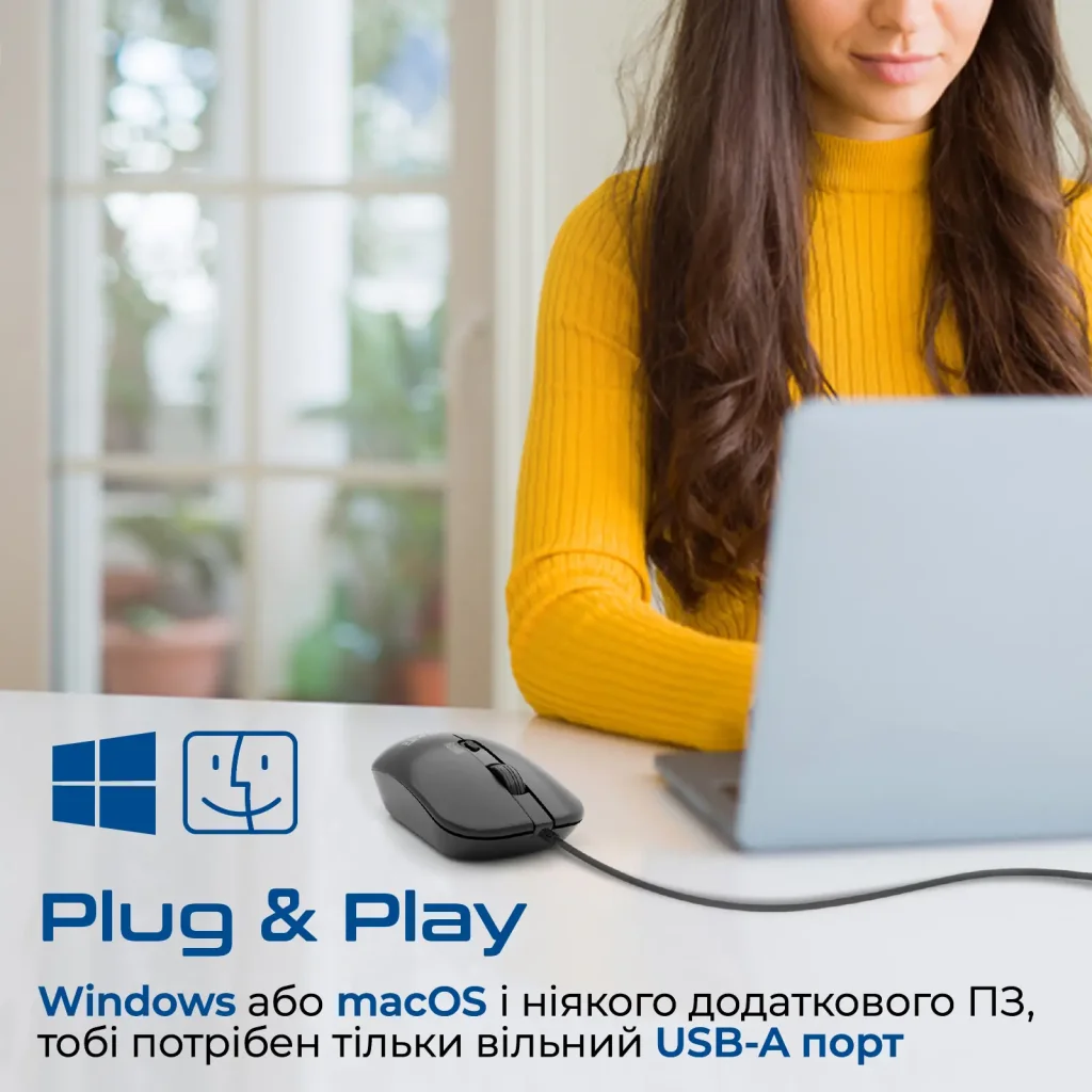 Мышь Promate CM-2400 Black UA