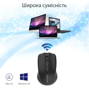 Мышь беспроводная Promate clix-8.black UA