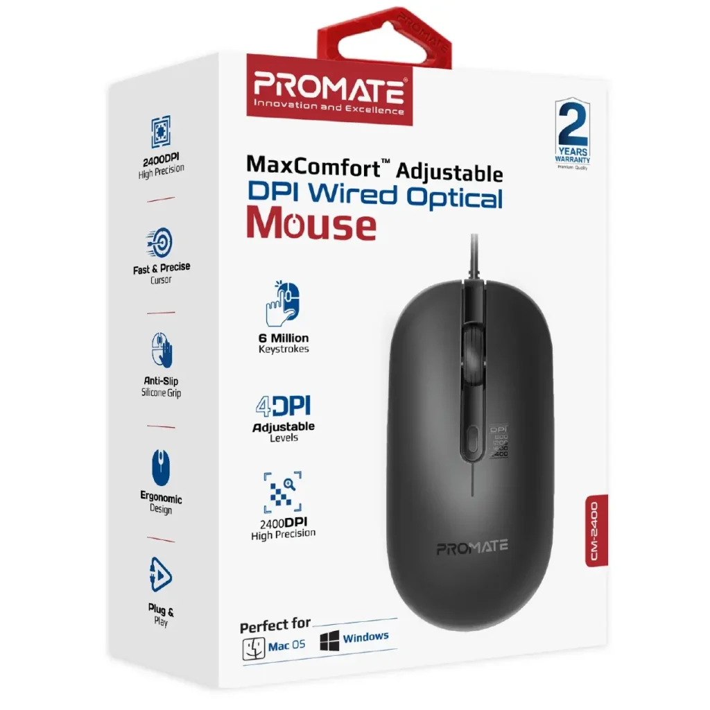 Мышь Promate CM-2400 Black UA