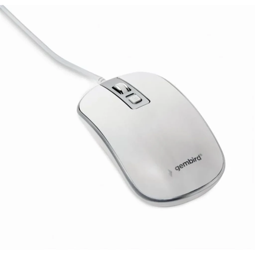 Мышь Gembird MUS-4B-06-WS White/Silver UA