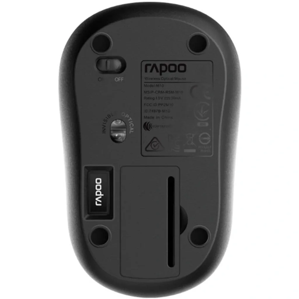 Миша бездротова Rapoo M10 Plus Wireless Black, M10 Plus Black UA