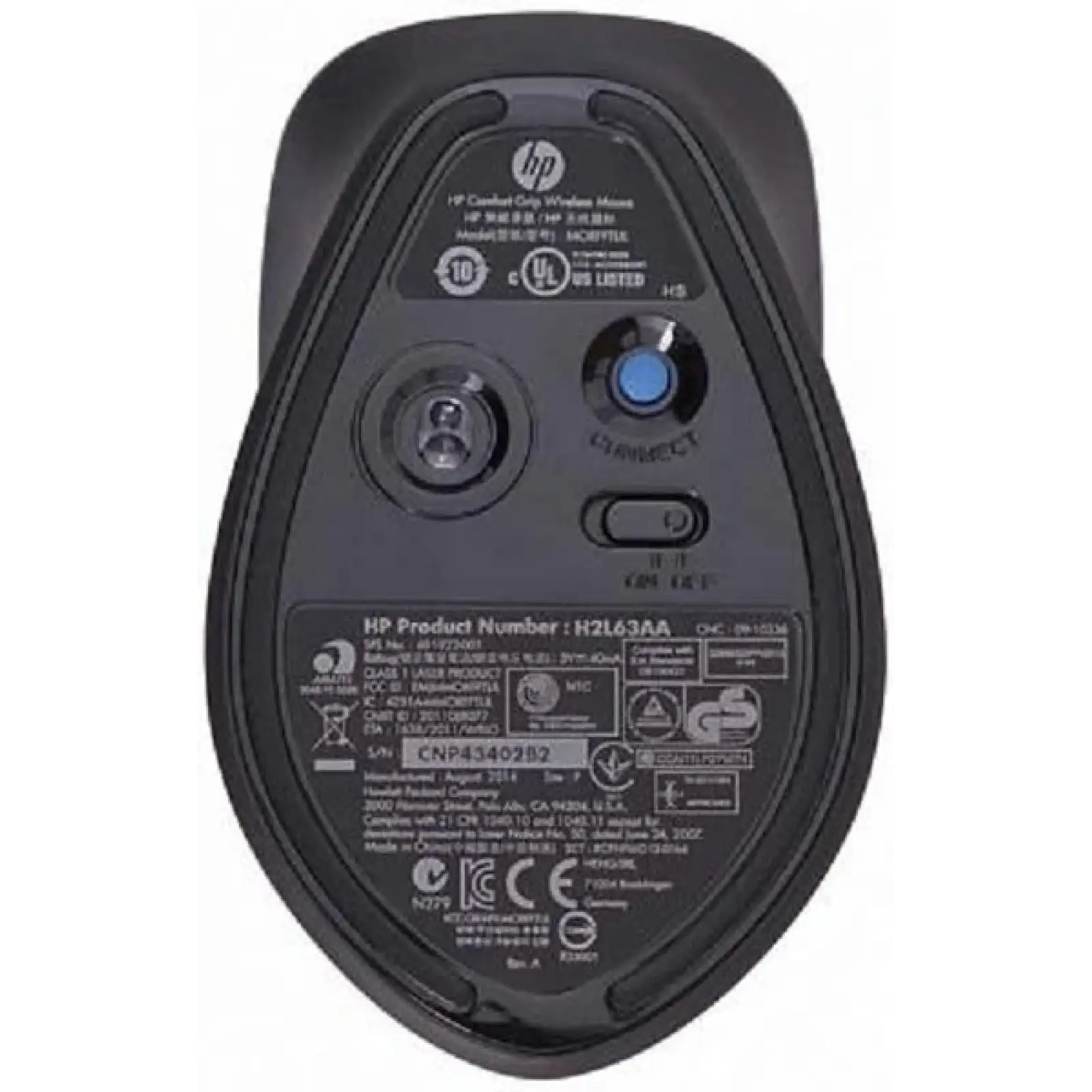 Миша бездротова HP Comfort Grip Black (H2L63AA) UA