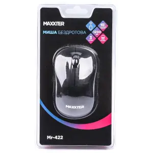 Миша беспроводная Maxxter Mr-422 Black UA