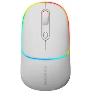 Мышь беспроводная Canyon MW-22 Dual Band RGB Wireless Snow White (CNS-CMSW22SW) UA