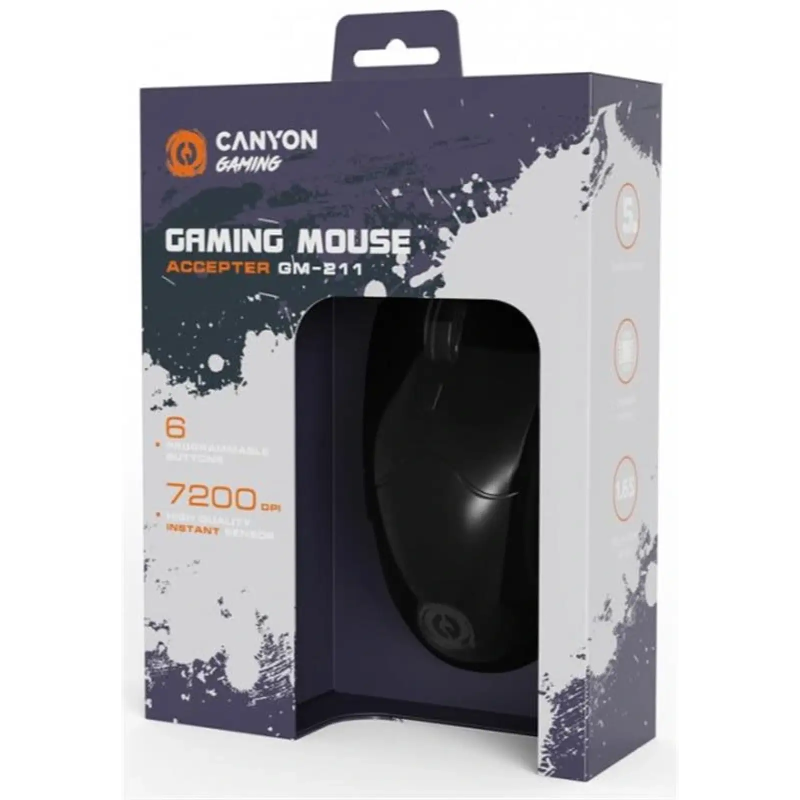 Мышь Canyon Accepter GM-211 USB Black (CND-SGM211) UA