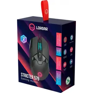 Миша Canyon Lorgar Stricter 579 RGB LCD USB Black (LRG-GMS579) UA