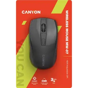 Мышь беспроводная Canyon MW-7 Wireless Black (CNE-CMSW07B) UA