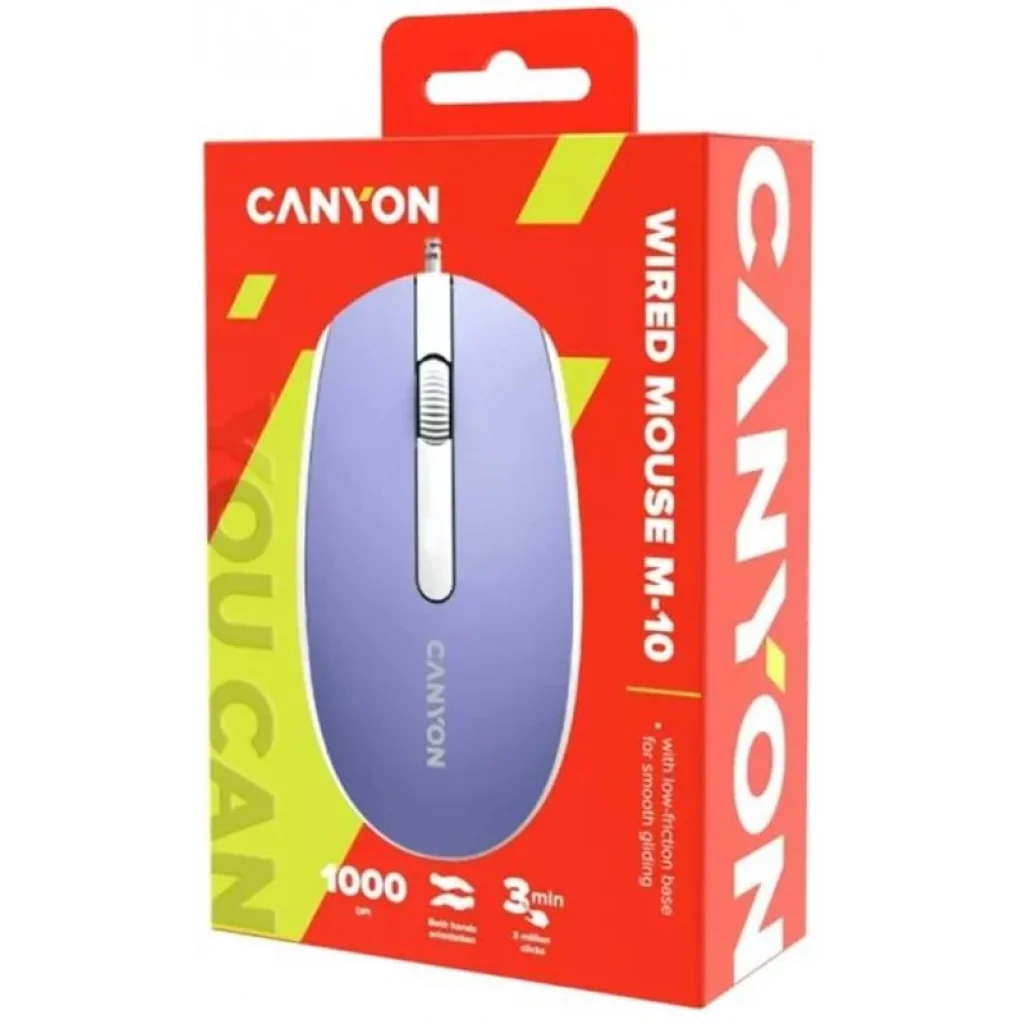 Мышь Canyon M-10 USB Mountain Lavender (CNE-CMS10ML) UA